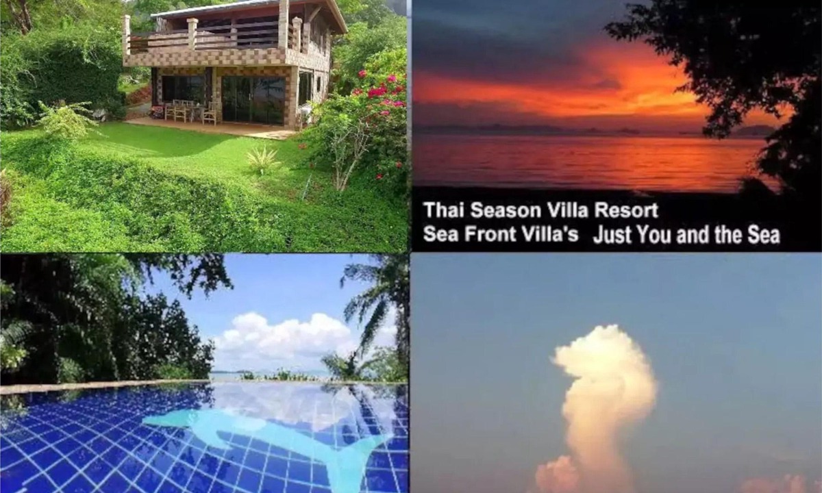 Ko Lanta House | 1 Sea Front House with Pool, A Balcony in Heaven.