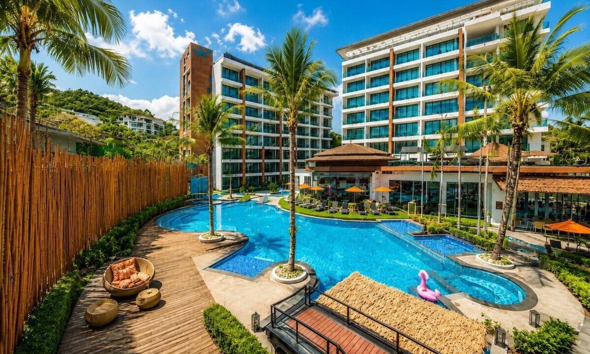 Kata Apartment | Elegant 1BR Resort/Pool/Gym Kid Playroom C202v