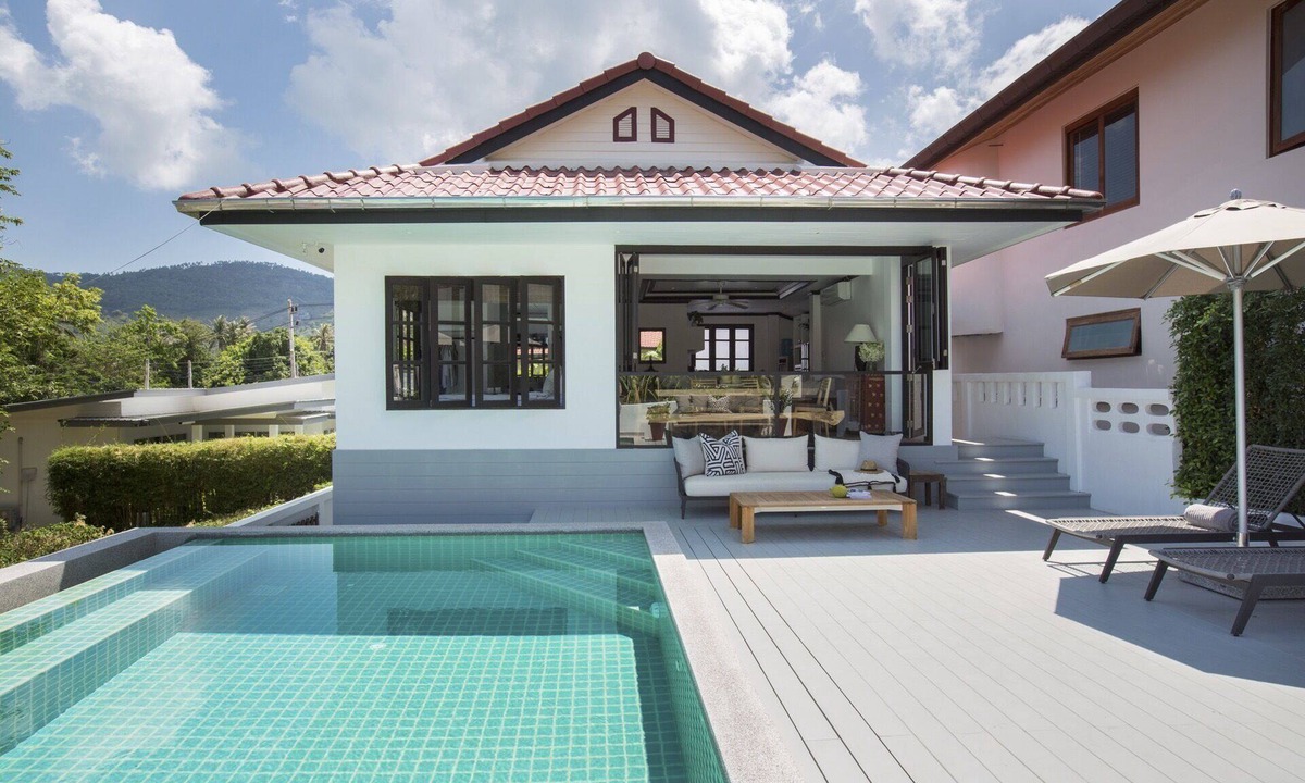 Bophut House | KHAMIN POOL VILLA, 2 BR, 2 BA, up to 6 guests, 5' drive from Chaweng Beach
