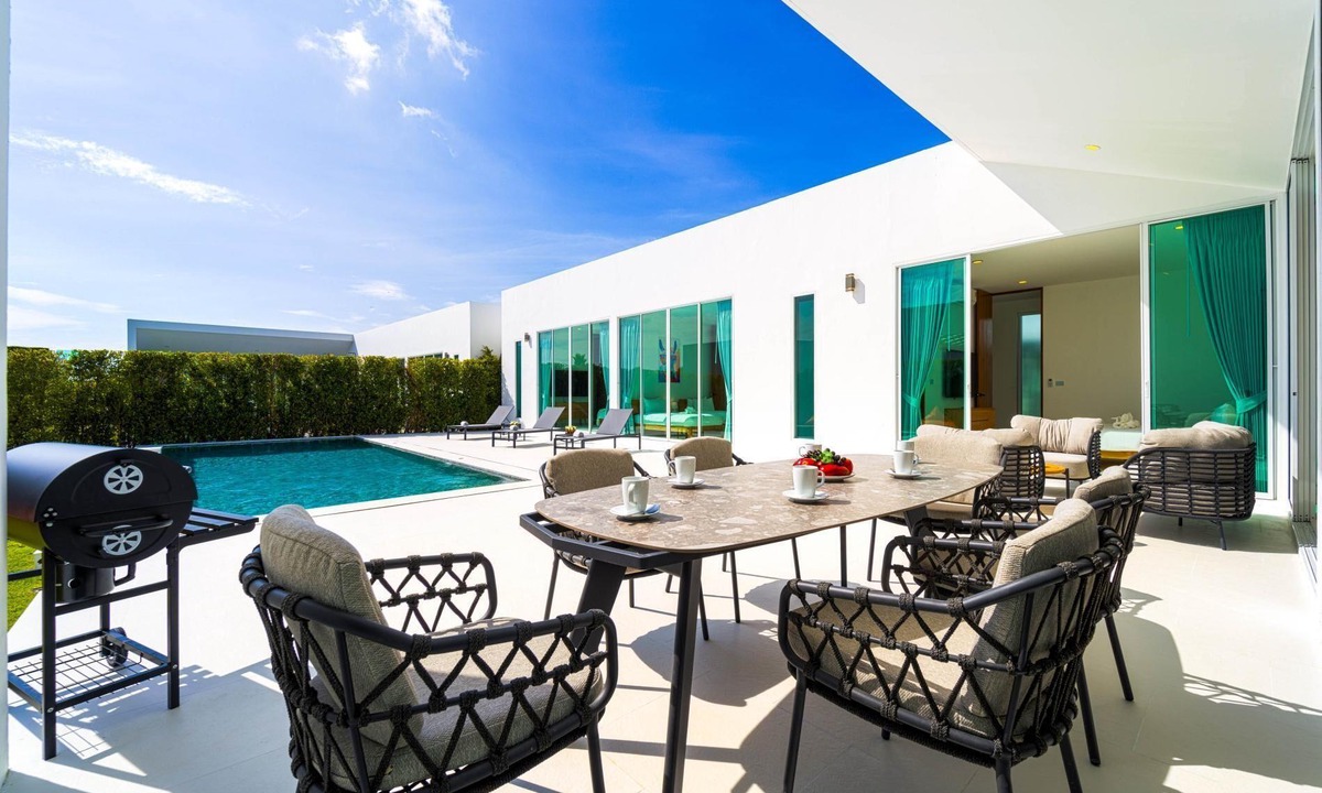 Khao Tao Villa | Modern 4 Bed Private Pool Villa (KH-B6)