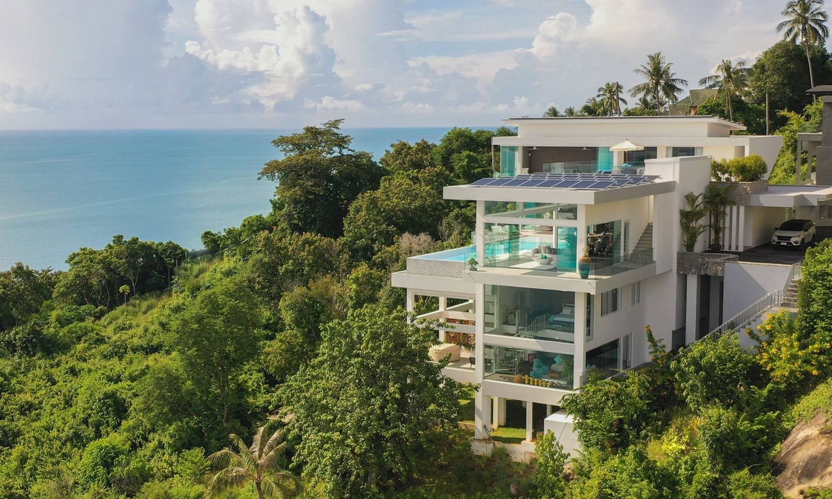 Bophut Apartment | Panoramic Beach- & Seaview Duplex Studio