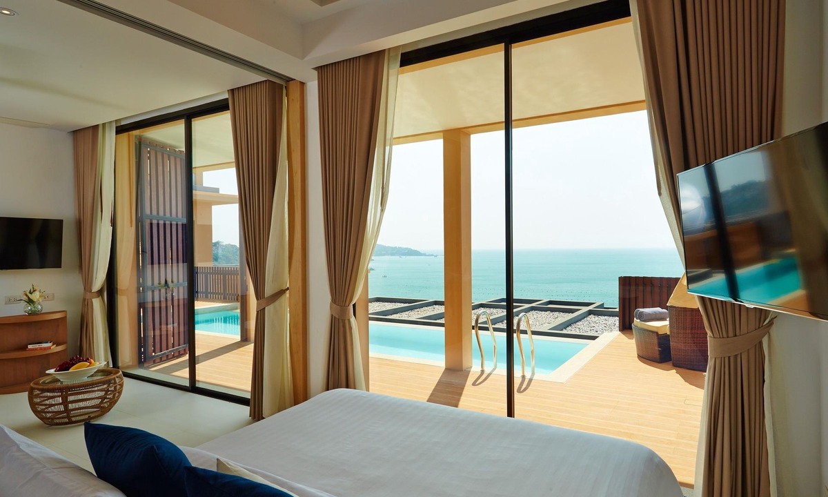 Wichit House | Panoramic Two Bedroom Pool Villa with sweeping ocean view.