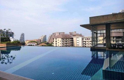 North Pattaya Condo | 1-bedroom side sea view 5mins to terminal 21 and Pattaya beach free wifi
