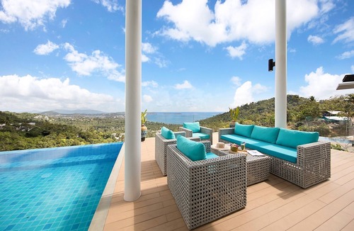 Lamai Villa | Stunning Blue Sea Villa 3BDRM Infinity P