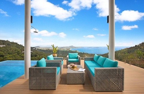 Lamai Villa | Stunning Blue Sea Villa 3BDRM Infinity P