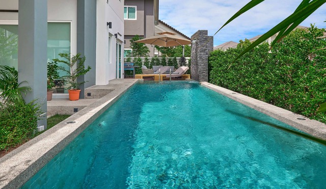 15min to Kata, 7min to closest beach - new pool villa