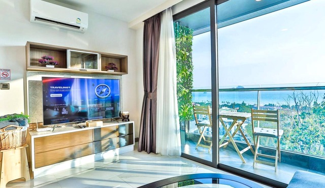 AO503 - 2 Bedroom Serviced Apartment with Sea View and bathtub at Ao Nang Beach