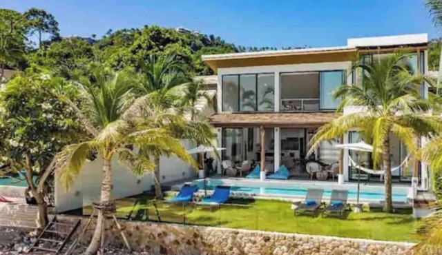 Beachfront Villa InduBlue .5 En-Suite AC bedrooms .Housekeeper Inc. Private Pool