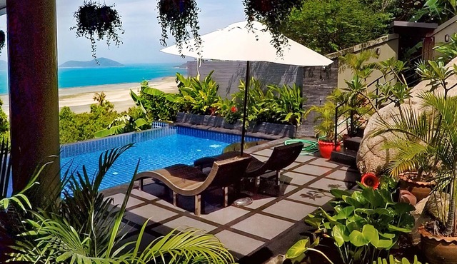Breathtaking Ocean View 1 Bed Villa - large Infinity Pool, FREE CAR & Transfers