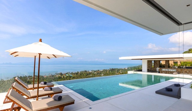 New Listing Grand Blue View Estate - 2 adjacent villa 10BR sleeps 24 Sea Views
