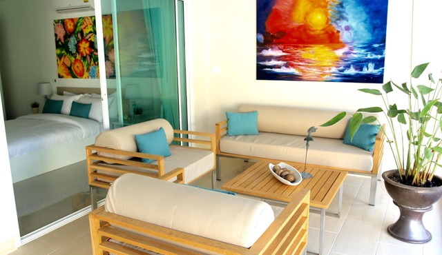 Private Pool Duplex in Villa Resort, a short walk to beautiful Bang Por Beach