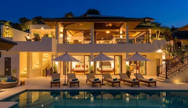 San Suk Villa – 4BR Ocean View Family Tropical Escape