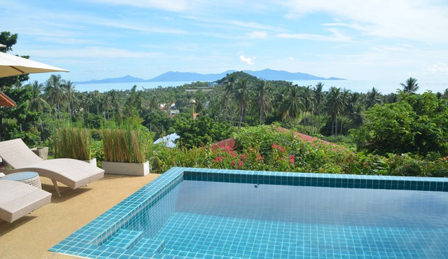 Sea view villa 185m close to Bophut and Maenam