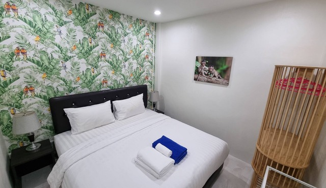 Suite, a/c King bed, fan Sofabed, Netflix, Kitchenette, 15 min walk to the Beach