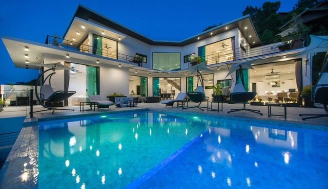 The new luxury architect modern villa in Haad Yao with huge amazing seaview.