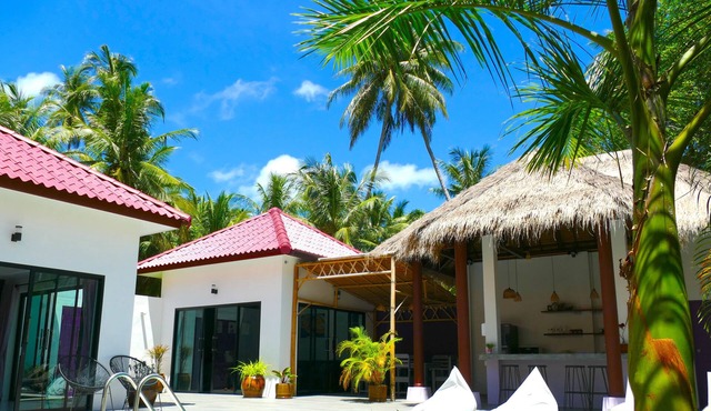 Villa Manni, bright and welcoming, nestled among coconut trees