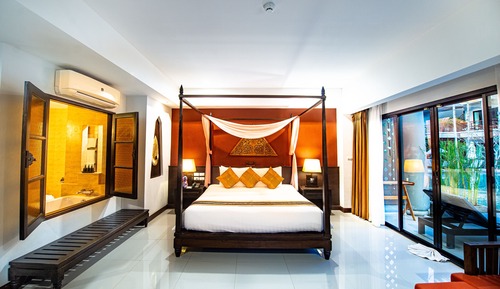 Grand Double Room, 1 King Bed, Pool Access
