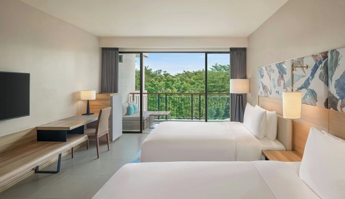 Deluxe Room, 2 Double Beds, Balcony, Garden View (Balcony)