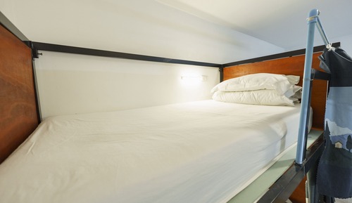 Bunk bed in female dormitory room