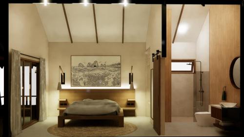 Wooden Bungalow with Garden View