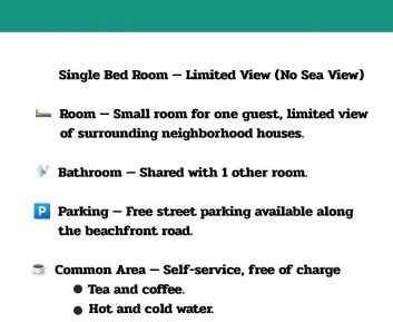 Standard Single Room with Shared Bathroom