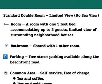 Standard Double Room with Shared Bathroom