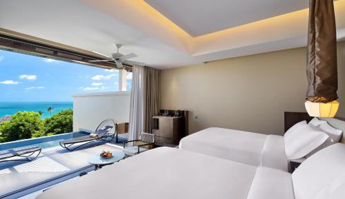 Ocean One-Bedroom Queen Suite with Two Queen Beds, Sofa Bed and Terrace