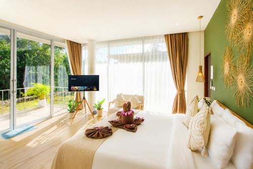 Paradise House - 1BR - Calm & Green Garden Stay - Heart of Thong Sala - 4K SmartTV